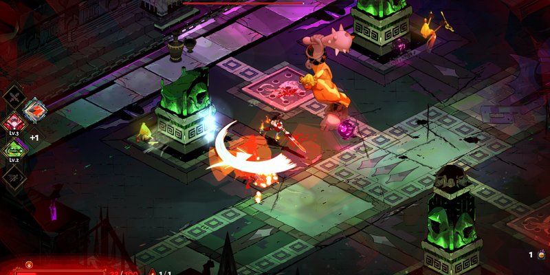 Official Hades gameplay screenshot from the game's Steam storefront.
