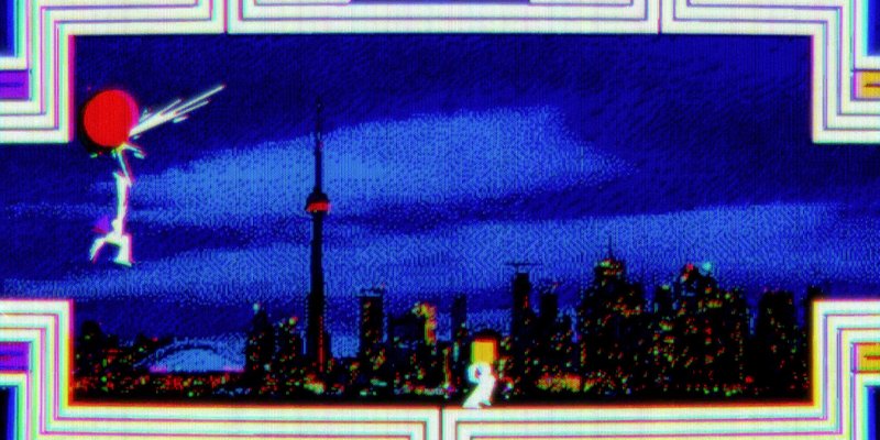 Official Steam screenshot from Bounce 2 showing its CRT-styled arena play.