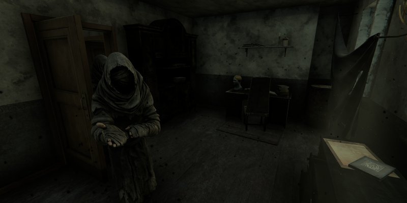 Official Steam screenshot from Pathologic 2 showing its bleak town setting.