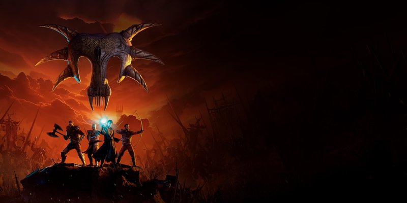 Official Gothic 1 Remake key art showing the Colony under a dark fantasy sky.