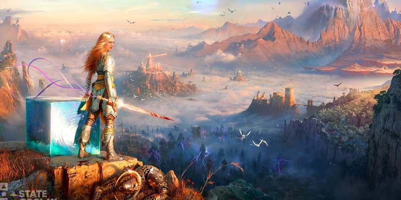 Official God of War Laufey reveal artwork from PlayStation Blog showing Faye in Sony Santa Monica's new PS5 game.