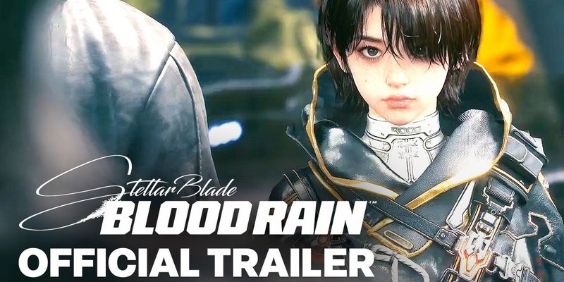Official trailer thumbnail for Stellar Blade: Blood Rain showing the new action-focused reveal footage.