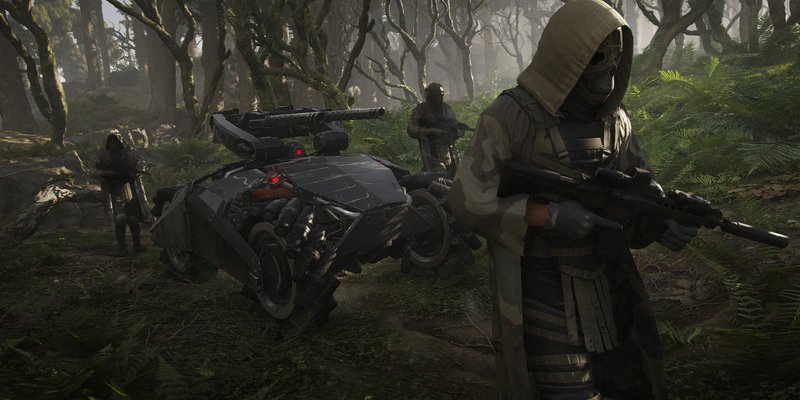 Official Ghost Recon Breakpoint Steam screenshot showing armed Ghost operators in a tactical scene.