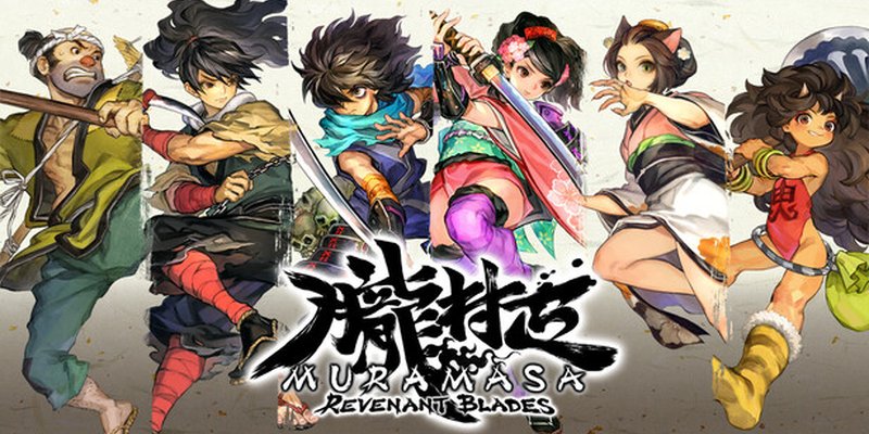 Official Steam capsule art for Muramasa: Revenant Blades, showing Vanillaware character artwork.