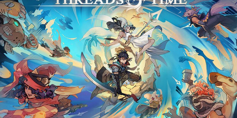 Threads of Time official Steam capsule art showing the JRPG party and time-travel setting, used for a Day of the Devs 2026 wishlist feature.