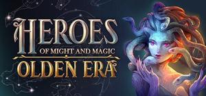 Official Heroes of Might and Magic: Olden Era key art with logo and fantasy character artwork.