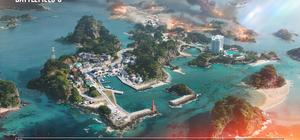 Official Battlefield 6 Tsuru Reef artwork showing naval combat planned for Season 4.